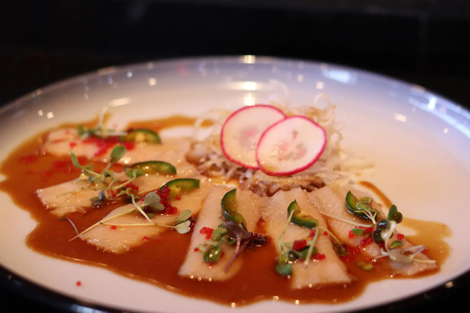 Yellowtail Jalapeño at TaoXi Asian Cuisine, Chinese Restaurant in Brooklyn